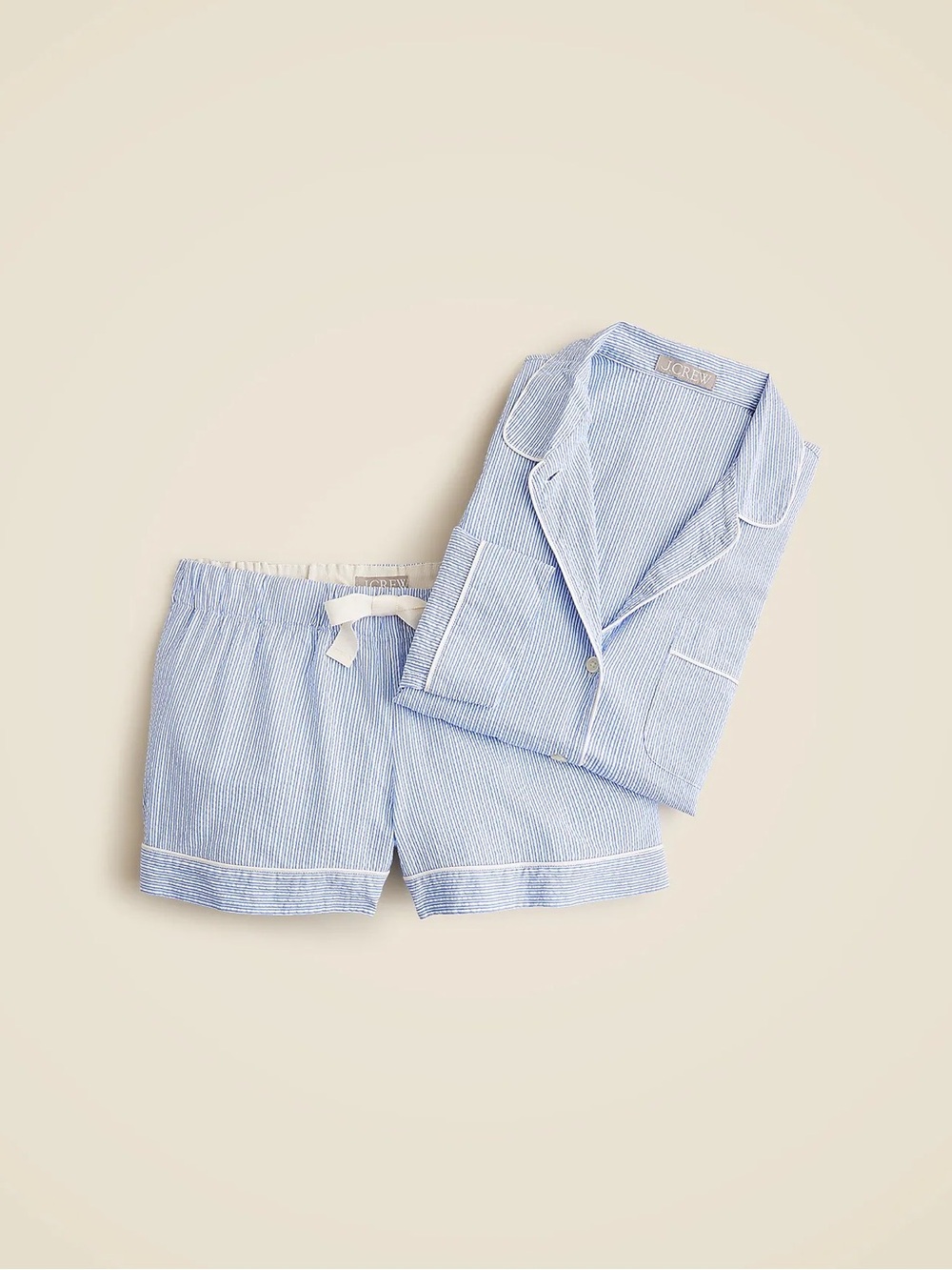 J Crew Seersucker pajama short set